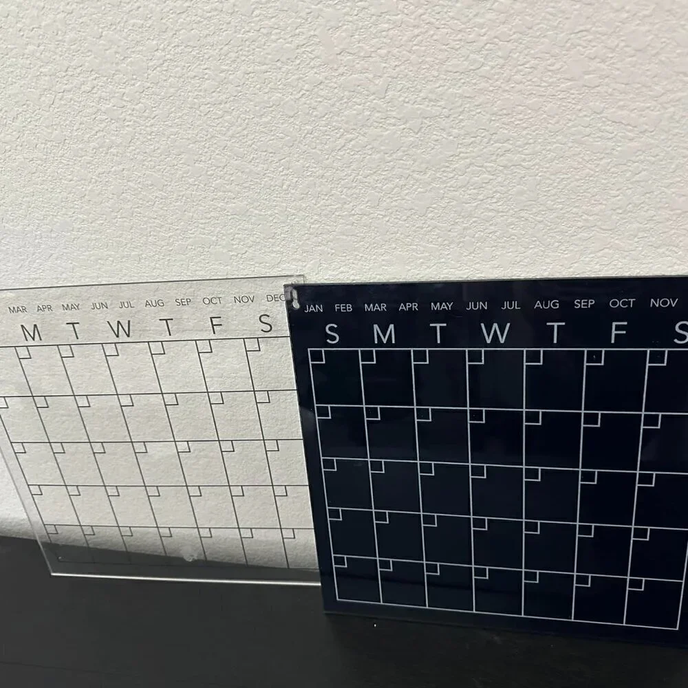 NEW VIEW Acrylic Dry Erase Calendar